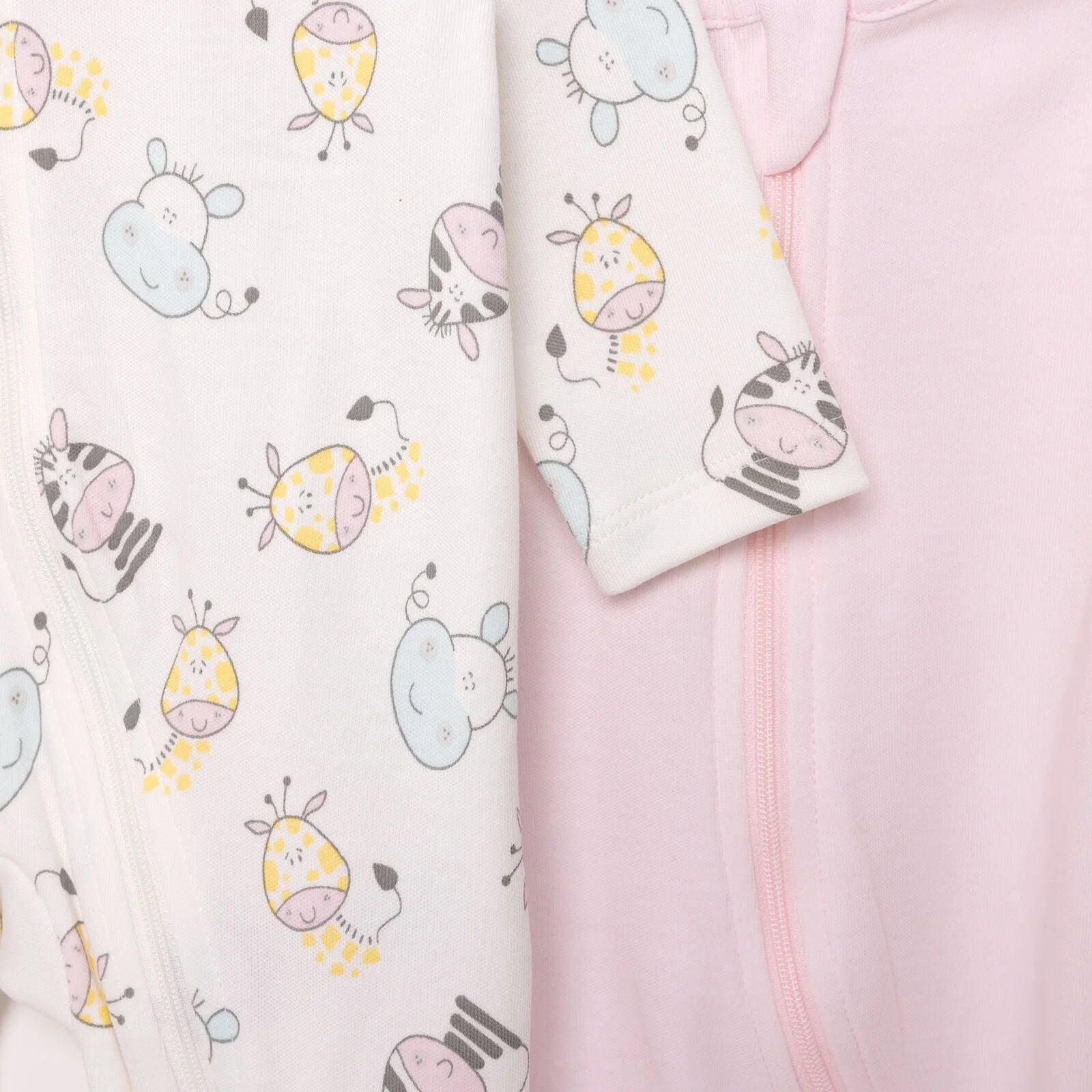 Siwmpsuit Traed i Faban Merch Newydd-anedig HelloBaby - Ecru