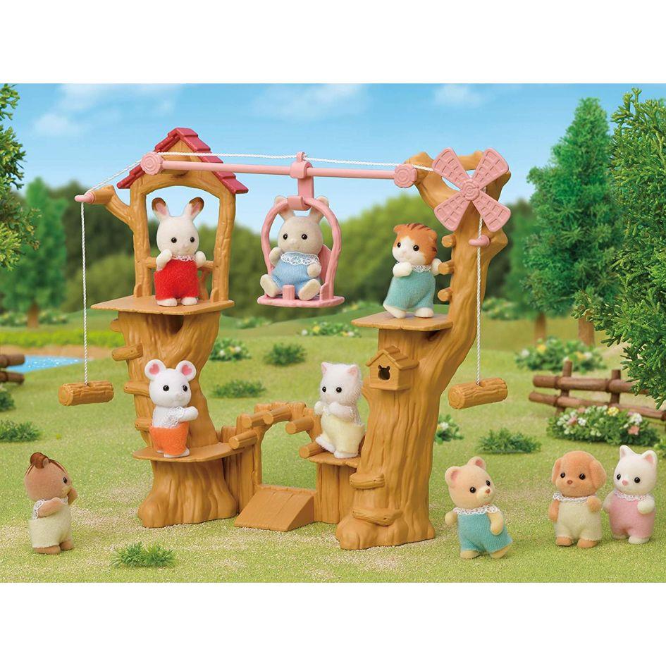 Set Chwarae Parc Rhaffordd i Fabanod Sylvanian Families ar gyfer Plant 3 Oed a Hŷn