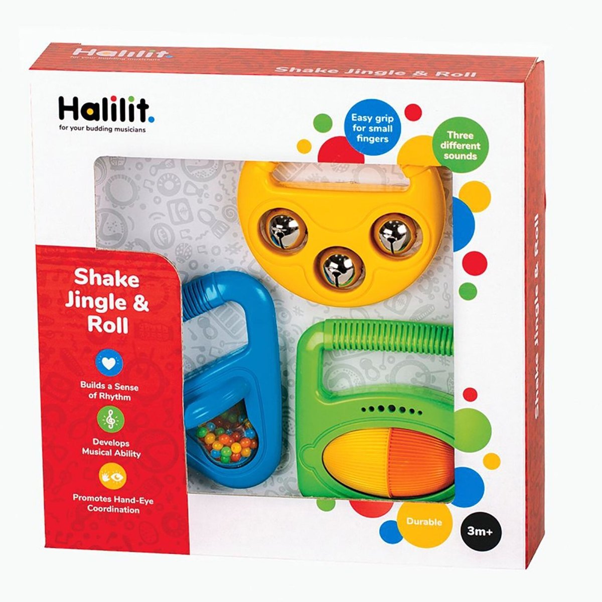 Set Rhoddion Halilit Shake, Jingle &amp; Roll