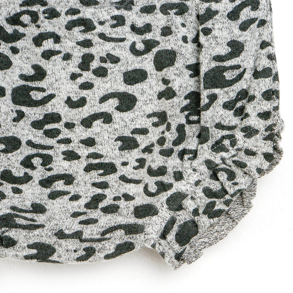 For My Baby Newborn Leopard Blouse-Short - Pink