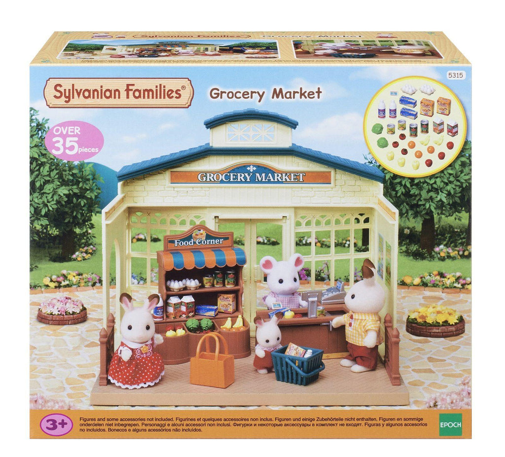 Set Chwarae Marchnad Groseri Sylvanian Families ar gyfer Plant 3 Oed ac I fyny