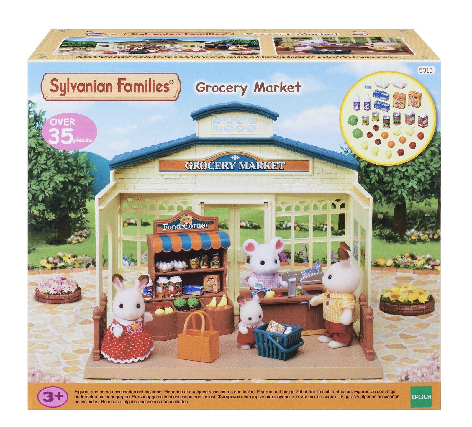 Set Chwarae Marchnad Groseri Sylvanian Families ar gyfer Plant 3 Oed ac I fyny