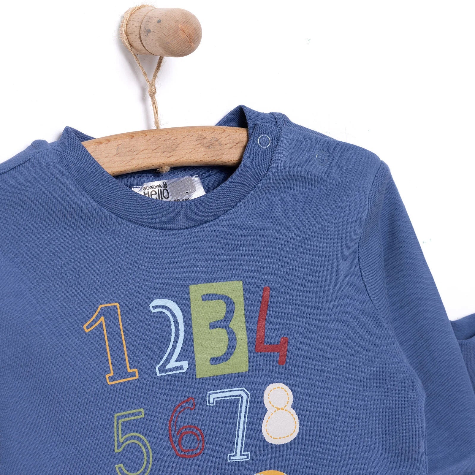 Siwmpsuit Sylfaenol HelloBaby - Glas Tywyll