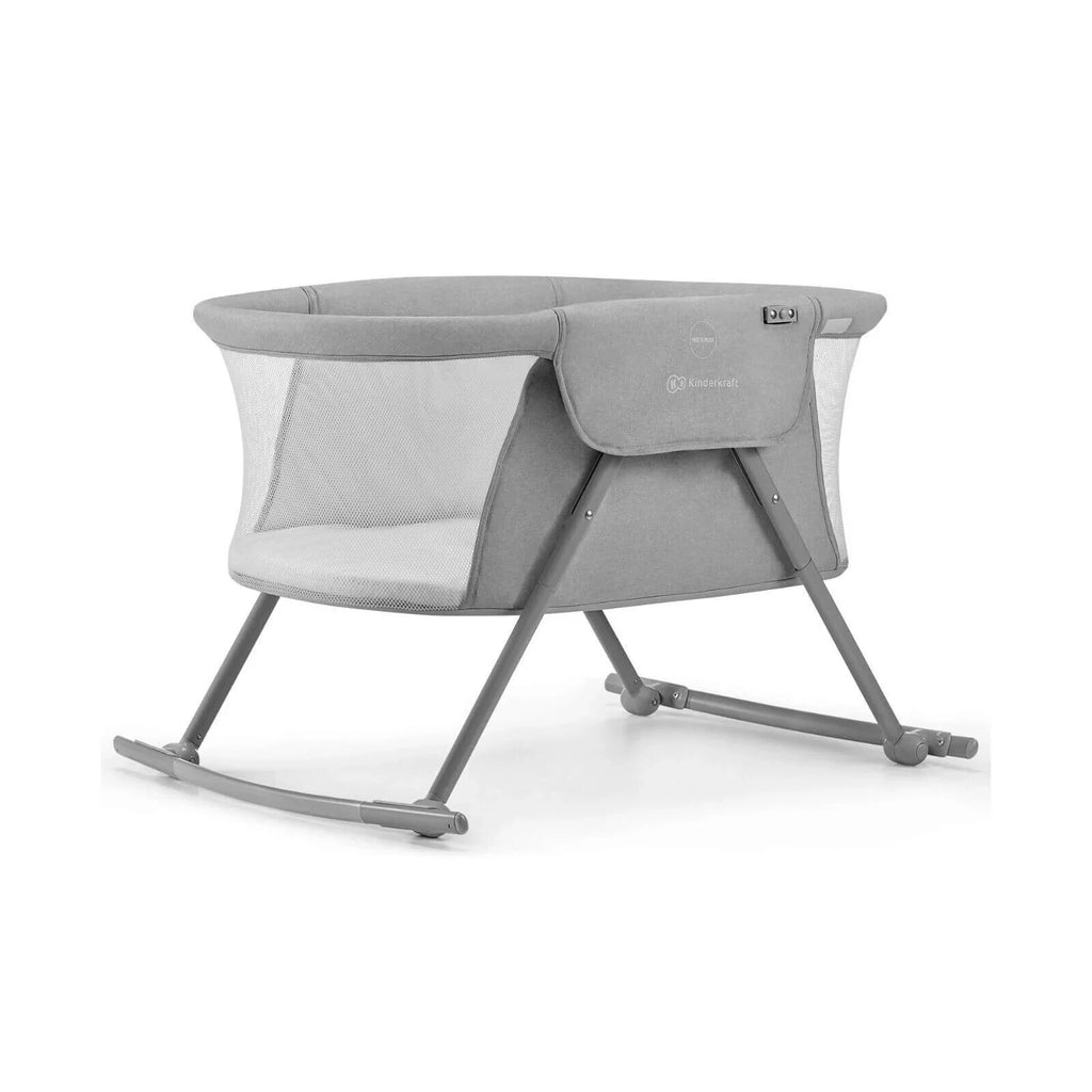 Kinderkraft LOVI 3-in-1 Cot Babanod - Llwyd