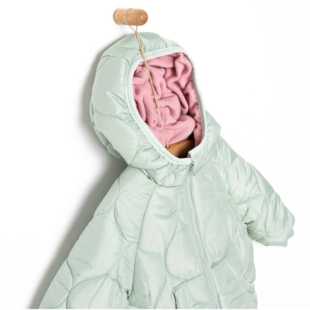 Midimod Basic Girl Quilted Coat - Multicolour