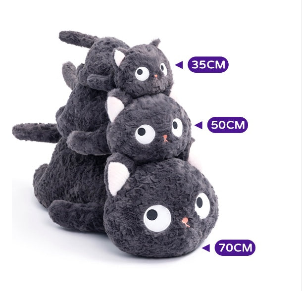 Adorable Plush Black Cat Toy
