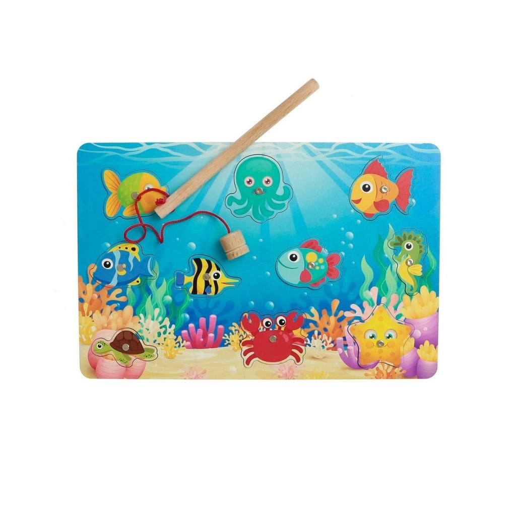 teganau babanod Gêm Bysgota o Bren