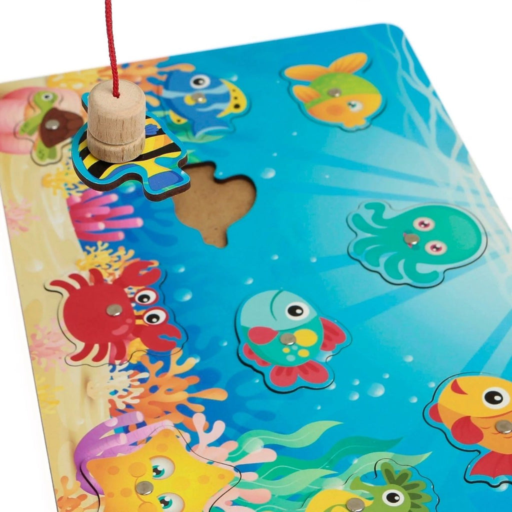 teganau babanod Gêm Bysgota o Bren