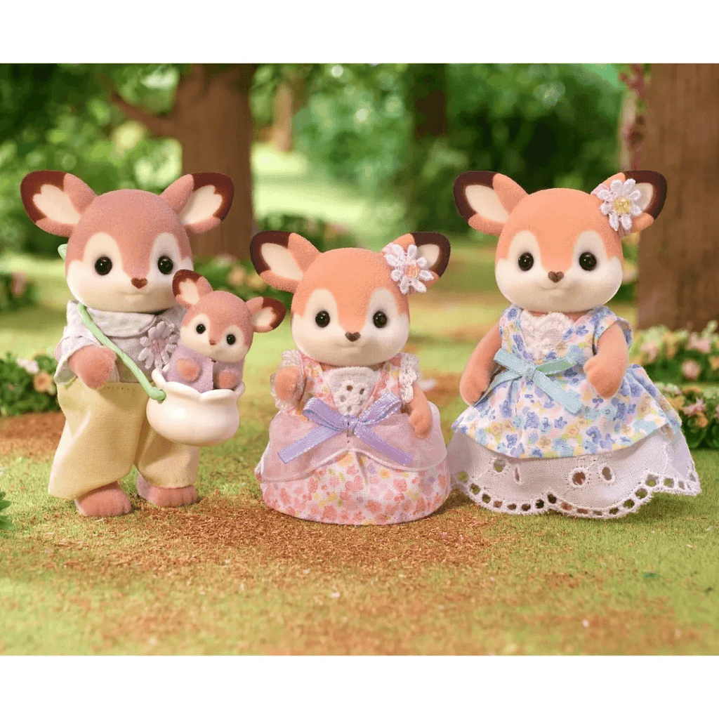 Set Chwarae Teulu Ceirw Sylvanian Families ar gyfer Plant 3 Oed ac I fyny