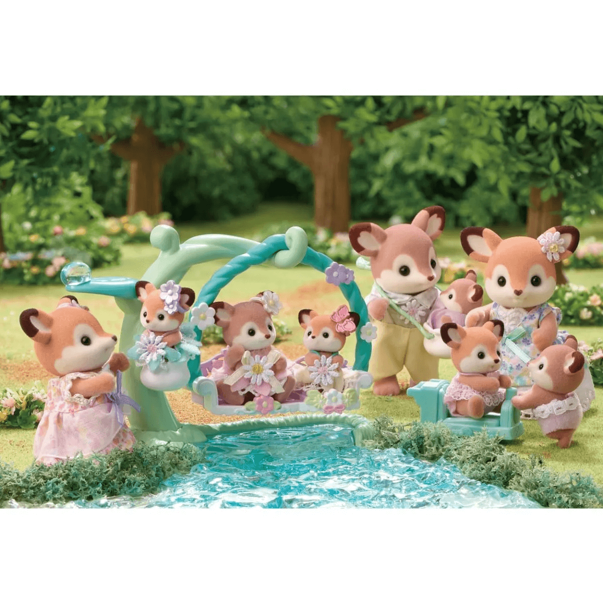 Set Chwarae Teulu Ceirw Sylvanian Families ar gyfer Plant 3 Oed ac I fyny