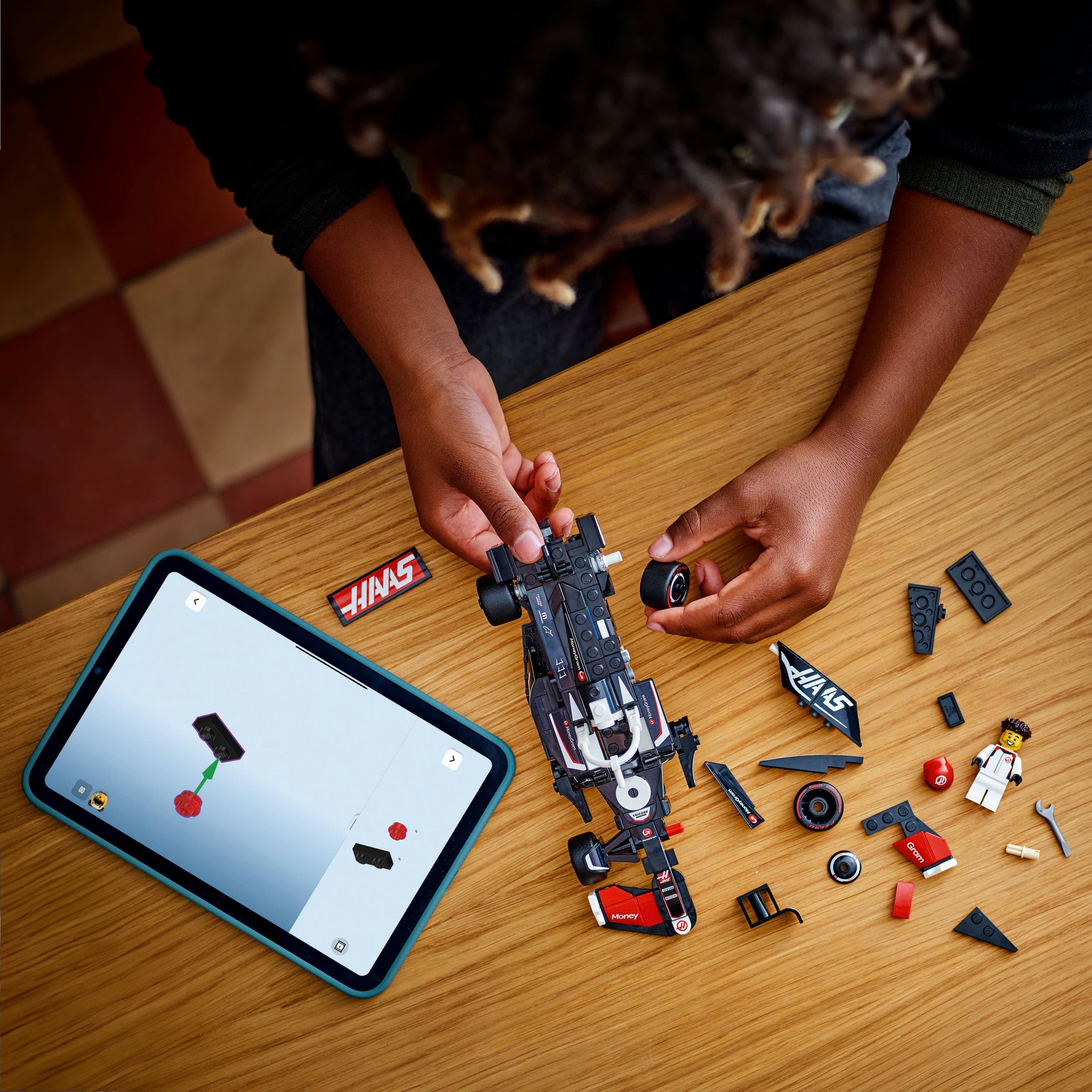 Lego Speed Champions 77250 MoneyGram Haas F1 Team VF-24 Car Rasio 10+