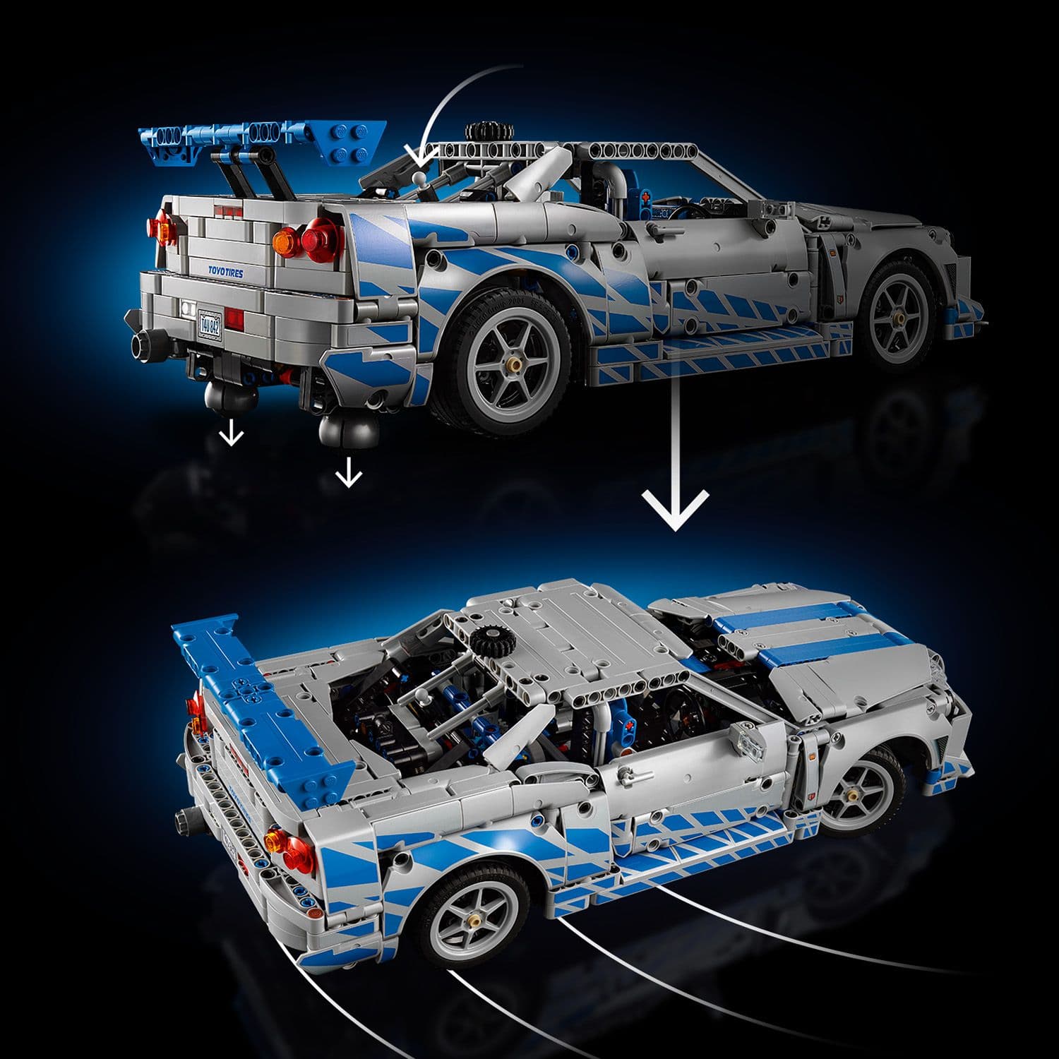 Lego Technic 42210 2 Fast 2 Furious Nissan Skyline GT-R (R34) Oed 18+