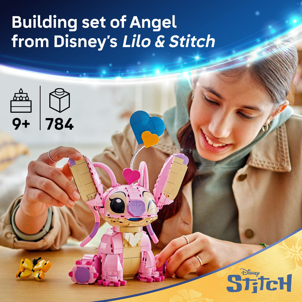 Lego Disney Classic 43257 Angel o Lilo &amp; Stitch ar gyfer plant 9 oed a hŷn