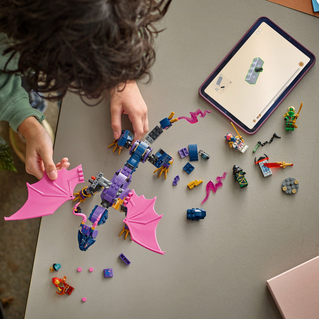 Set Chwarae Lego Ninjago 71842 Rontu y Ddraig Feistr ar gyfer Plant 7 oed a hŷn