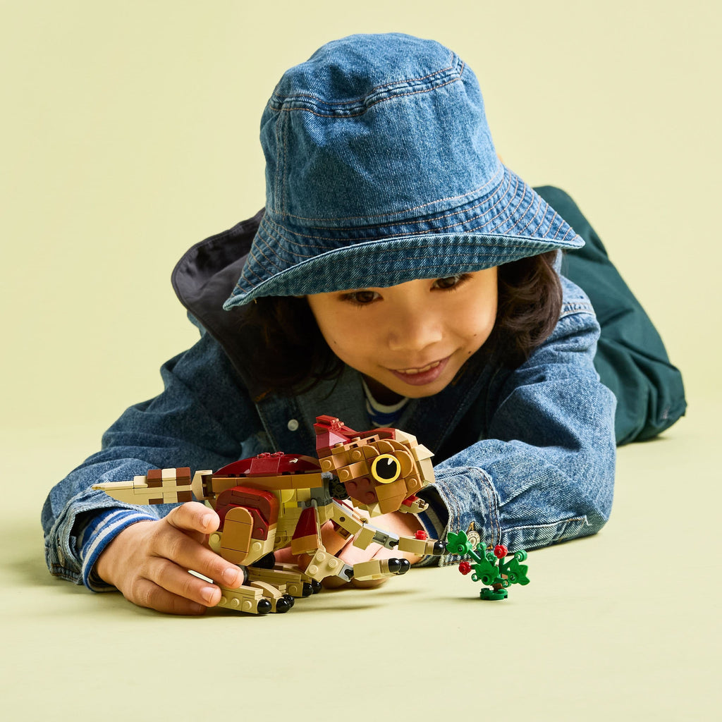 Lego Jurassic World 76970 Deinosor Bach Dolores: Aquilops ar gyfer Plant 7+ oed