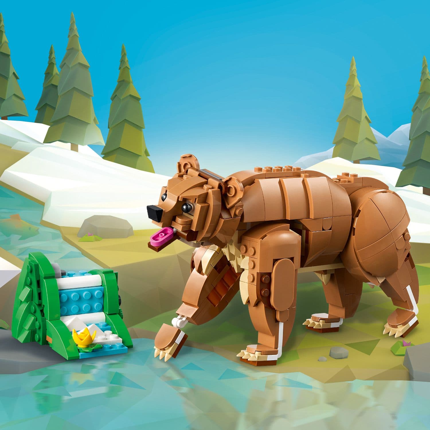 Set Lego Creator 3 yn 1 31166 Ceffyl Hyfryd y gellir ei Ailadeiladu ar gyfer Plant 9+ oed