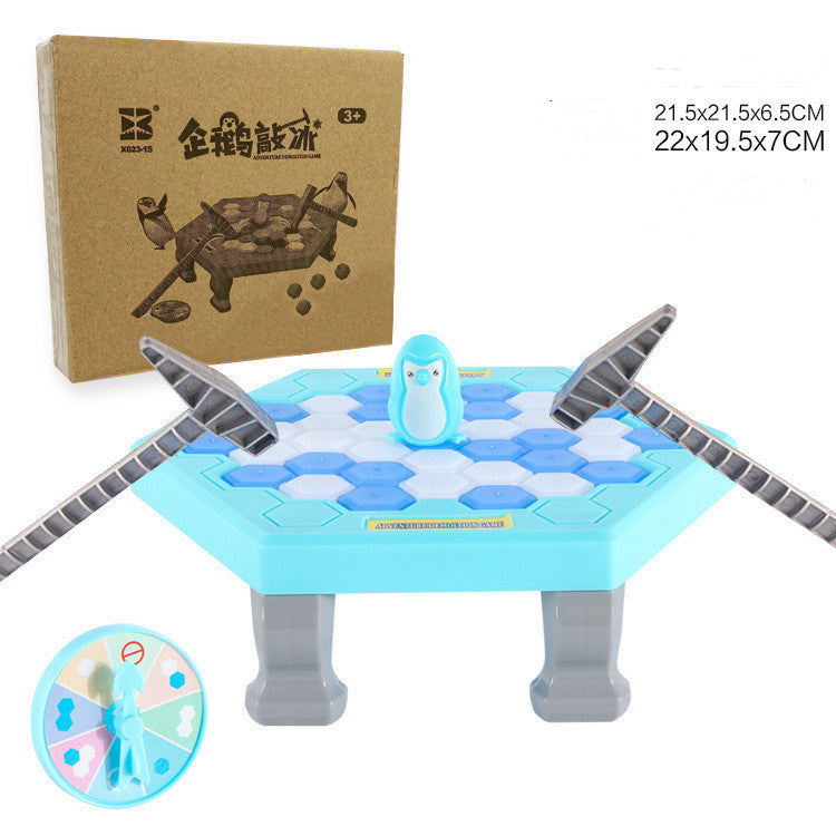 Gêm Fwrdd Torri'r Iâ Pinguin ar gyfer Rhyngweithio ac Addysg Rhwng Rhieni a Phlant