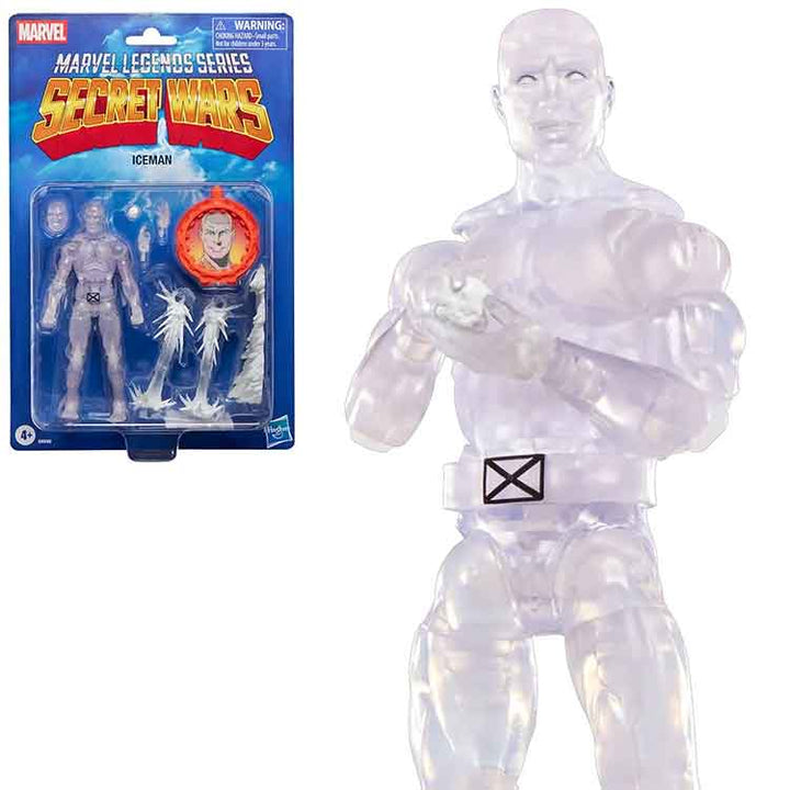 Ffigwr Actio 6-Modfedd Ice Man Marvel Legends Secret Wars