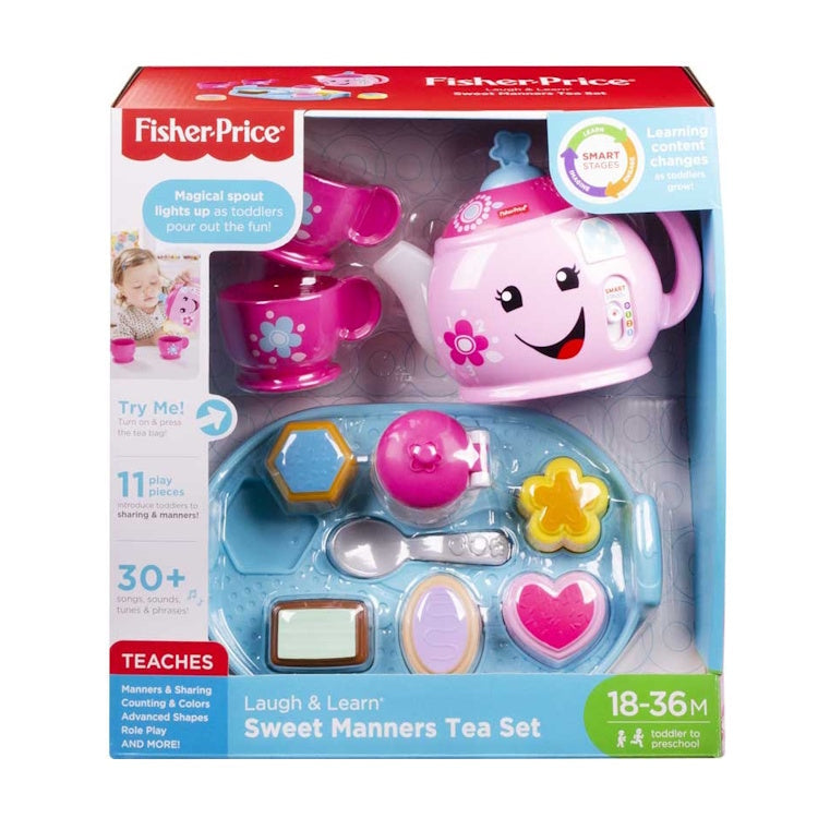 Set Te Swyn Melys Chwerthin a Dysgu Fisher Price