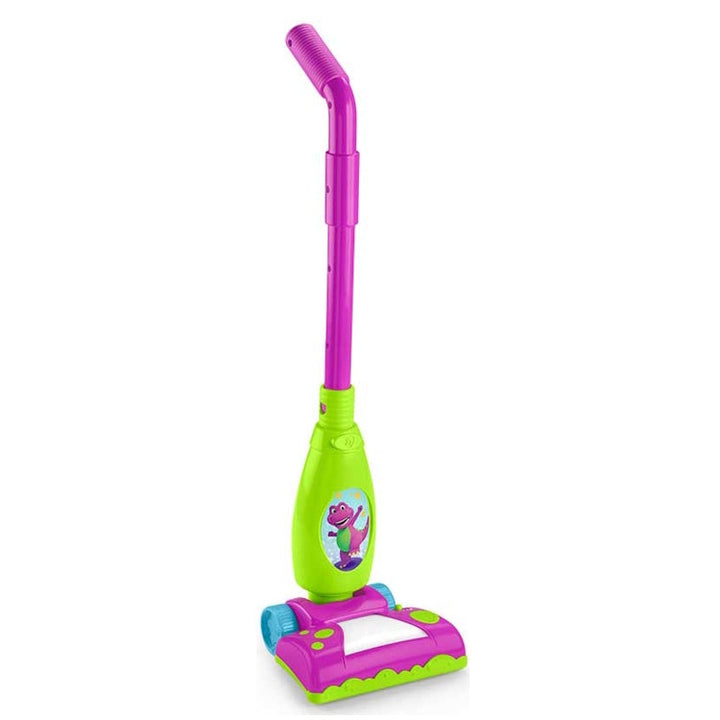 Suctionwrth Glanhau Byd Barney gan Fisher Price