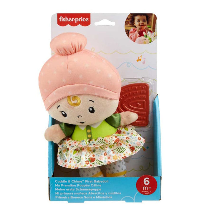 Doli Babanod Cyntaf Cuddle a Chime Fisher Price