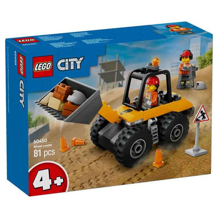 LEGO 60450 Llwythwr Olwyn Adeiladu Melyn