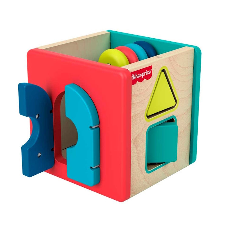Ciwb Gweithgaredd Pren Fisher Price