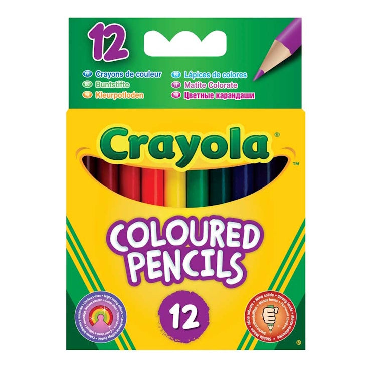 Pensiliau Lliw Hanner Hyd Crayola