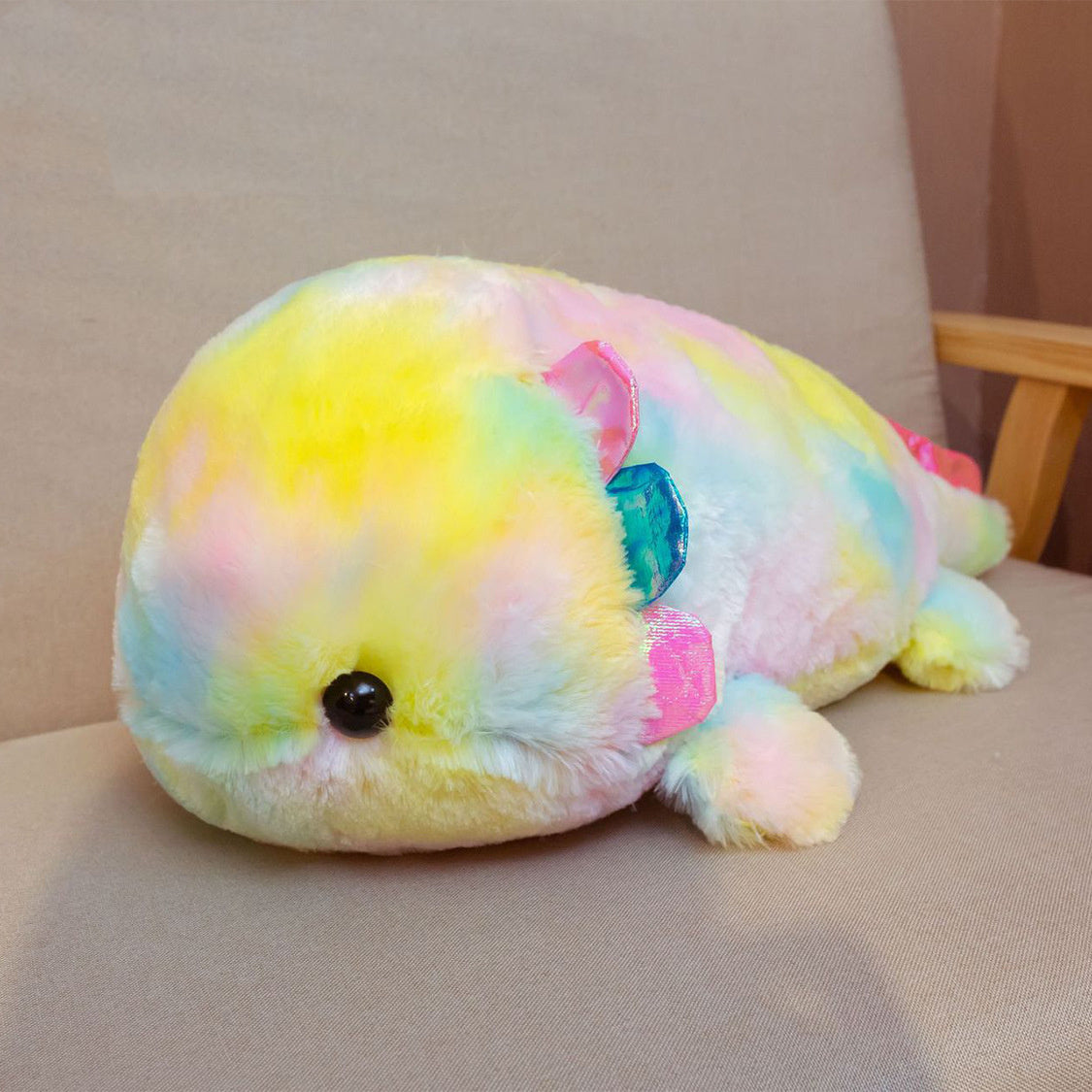Rainbow Mexican Salamander Plush Toy