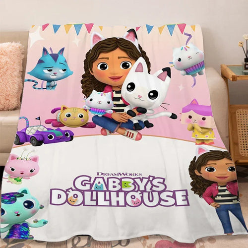 Blanced Fflanel Soffa Gaeaf G-Gabbys D-Tŷ Doliau Gwely Cynnes Hyfryd 