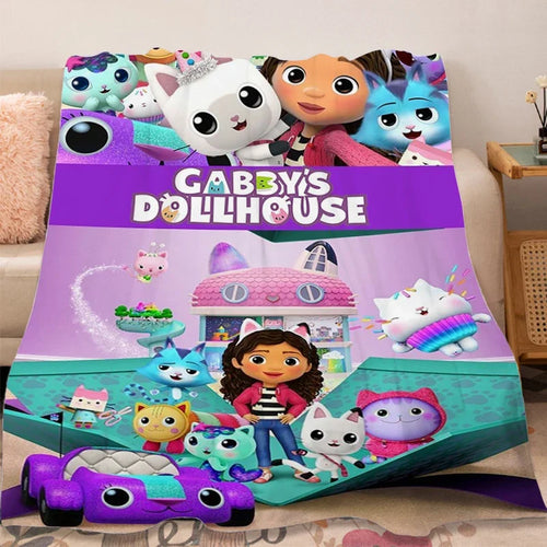 Blanced Fflanel Soffa Gaeaf G-Gabbys D-Tŷ Doliau Gwely Cynnes Hyfryd 