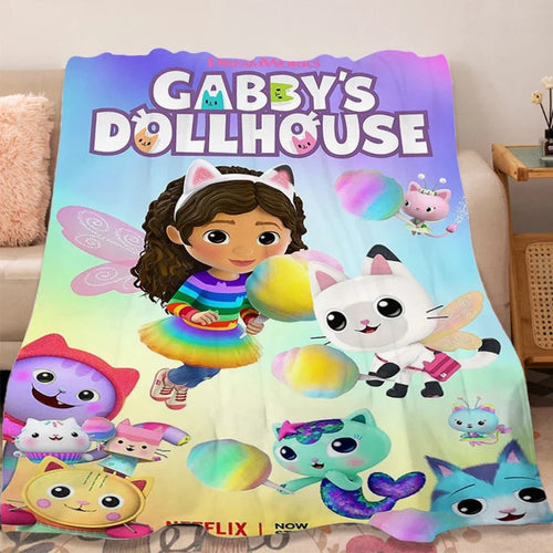 Blanced Fflanel Soffa Gaeaf G-Gabbys D-Tŷ Doliau Gwely Cynnes Hyfryd 