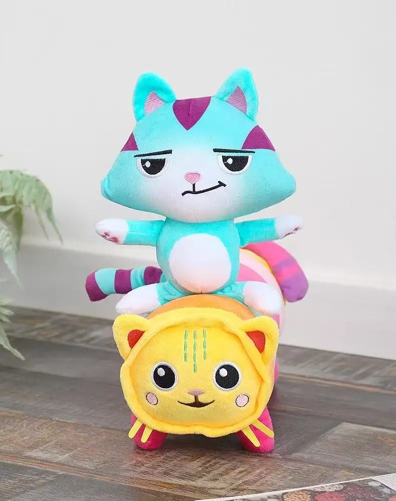 Tegan Plush Tŷ Doliau Gabby Mercat Anifeiliaid wedi'u Stwffio Cartŵn Car Morforwyn 