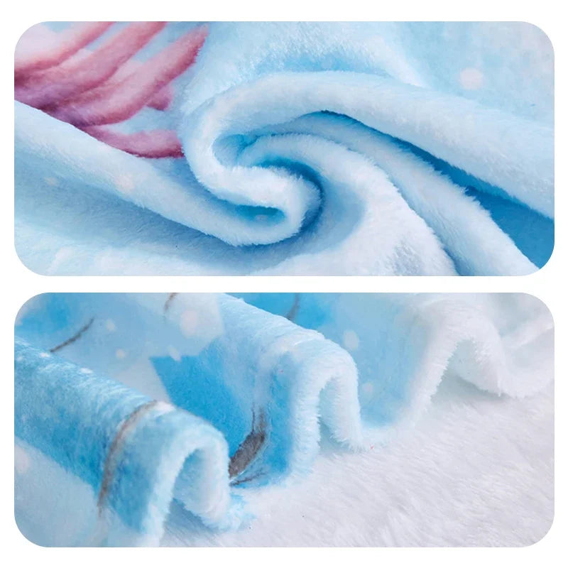 Blanced Fflanel Soffa Gaeaf G-Gabbys D-Tŷ Doliau Gwely Cynnes Hyfryd 