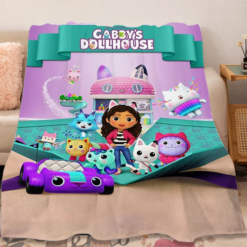 Blanced Fflanel Soffa Gaeaf G-Gabbys D-Tŷ Doliau Gwely Cynnes Hyfryd 