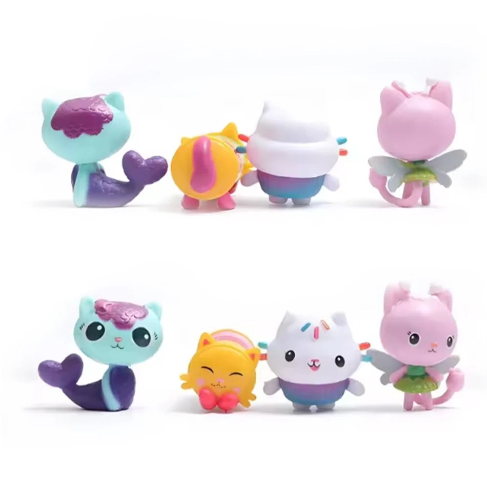 Ffigur Anime Tŷ Doliau Gabby Poeth Tegan Car Gwenu Cath Cwtsh Gaby Girl 