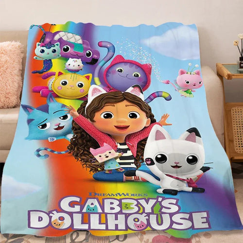 Blanced Fflanel Soffa Gaeaf G-Gabbys D-Tŷ Doliau Gwely Cynnes Hyfryd 