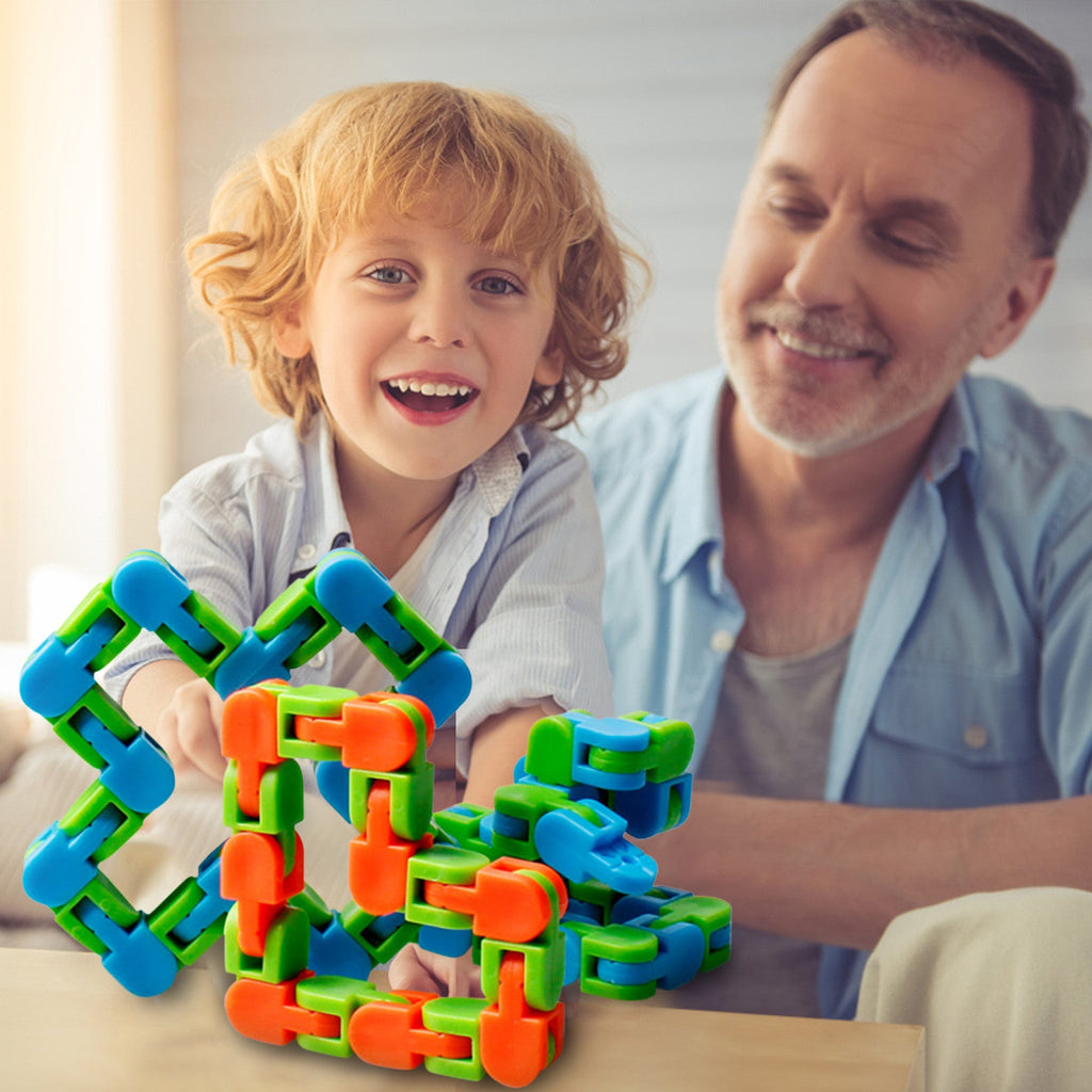 Breichled Fidget Cadwyn Beic sy'n Lleddfu Stres i Oedolion a Myfyrwyr