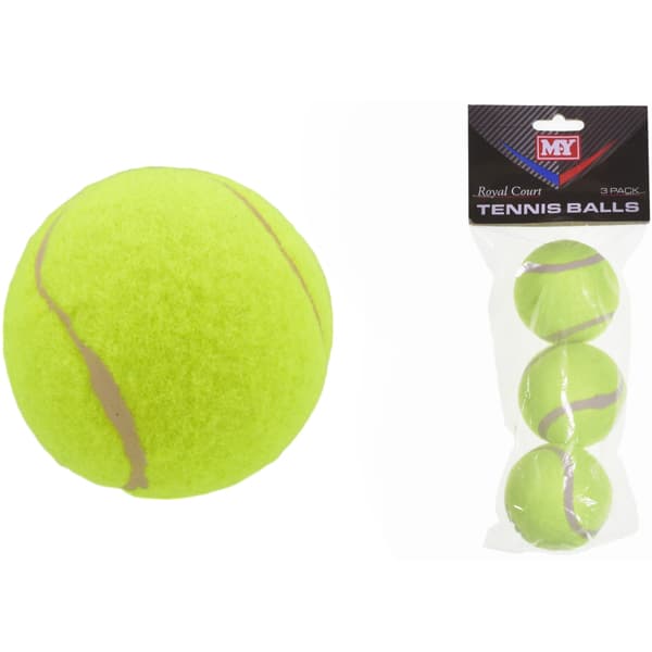 Pecyn o 3 Pêl Tennis Clasurol Tegan Chwaraeon Awyr Agored i Oes 3 Oed ac Yn Hŷn