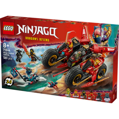 Lego Ninjago 71844 Set Chwarae Cerbyd Ymladd Ninja ar gyfer Plant 8 Oed ac yn Hŷn