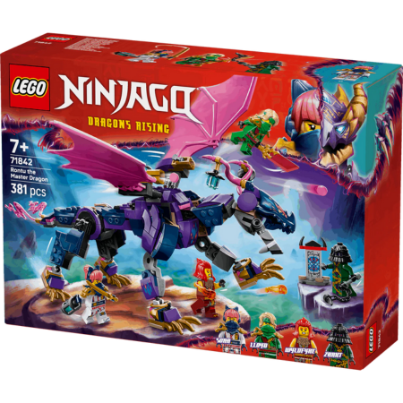 Set Chwarae Lego Ninjago 71842 Rontu y Ddraig Feistr ar gyfer Plant 7 oed a hŷn