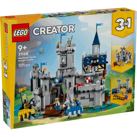 Lego Creator 3 mewn 1 31168 Castell Marchog Canoloesol ar gyfer plant 9 oed a hŷn