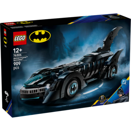 Lego DC Super Heroes 76304 Batmobile Batman Forever ar gyfer plant 12 oed a hŷn