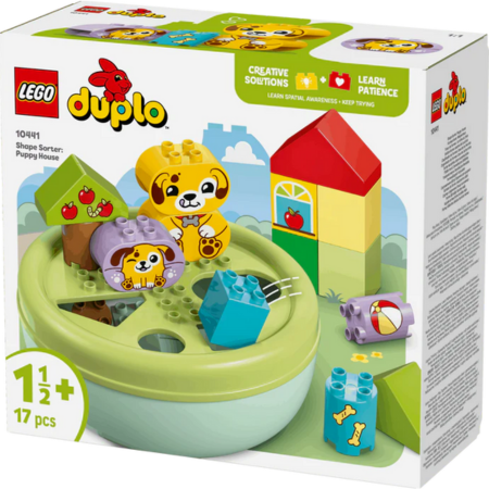 Lego Duplo 10441 Sorter Siapau Cyntaf i Mi: Tŷ Ci Bach ar gyfer Plant 18 Mis a Hŷn