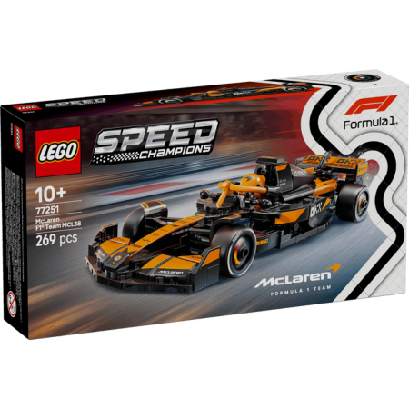 Lego Speed Champions 77251 Car Rasio MCL38 Tîm McLaren F1 ar gyfer Plant 10+ oed