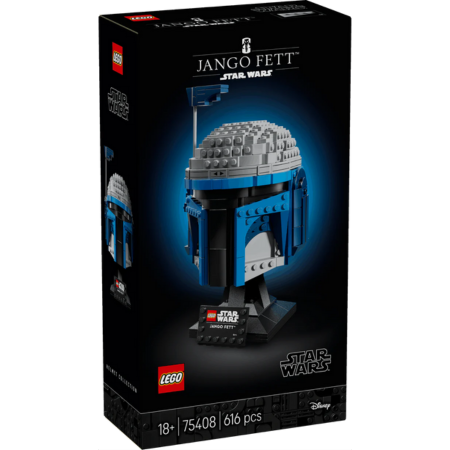 Lego Star Wars 75408 Helmed Jango Fett i'w Arddangos, ar gyfer Oedolion 18 oed a hŷn.