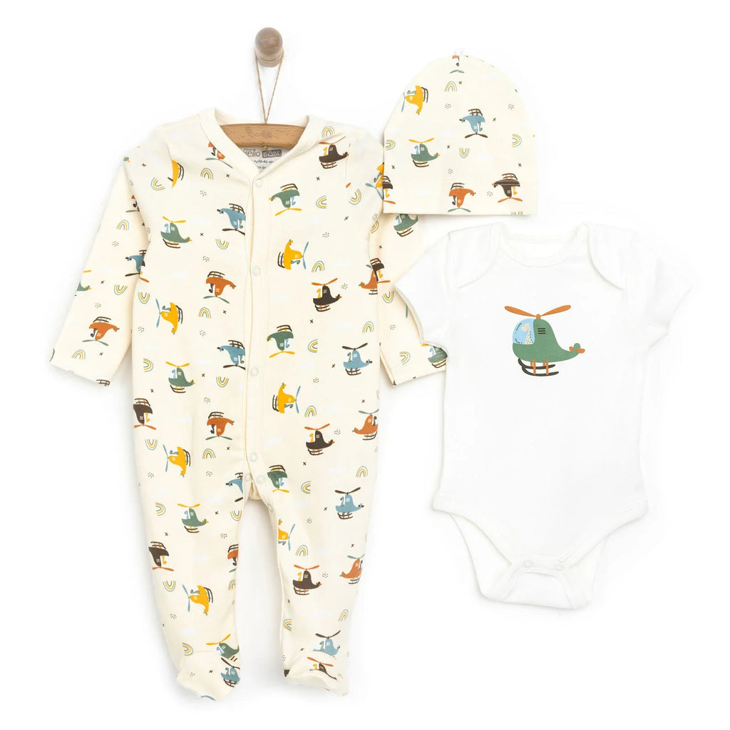 Siwmpsuit-Corff-Het i Faban Bach HelloBaby - Beige