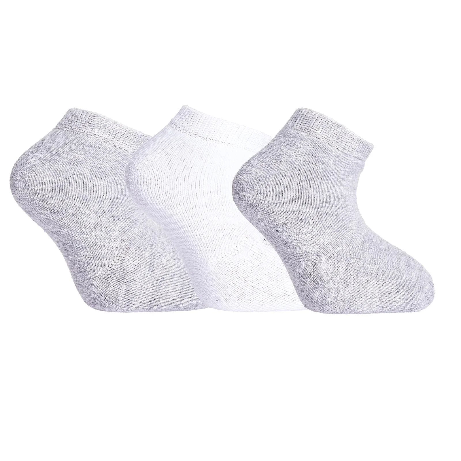 HelloBaby Unisex Chenille Socks 3 Pack - White