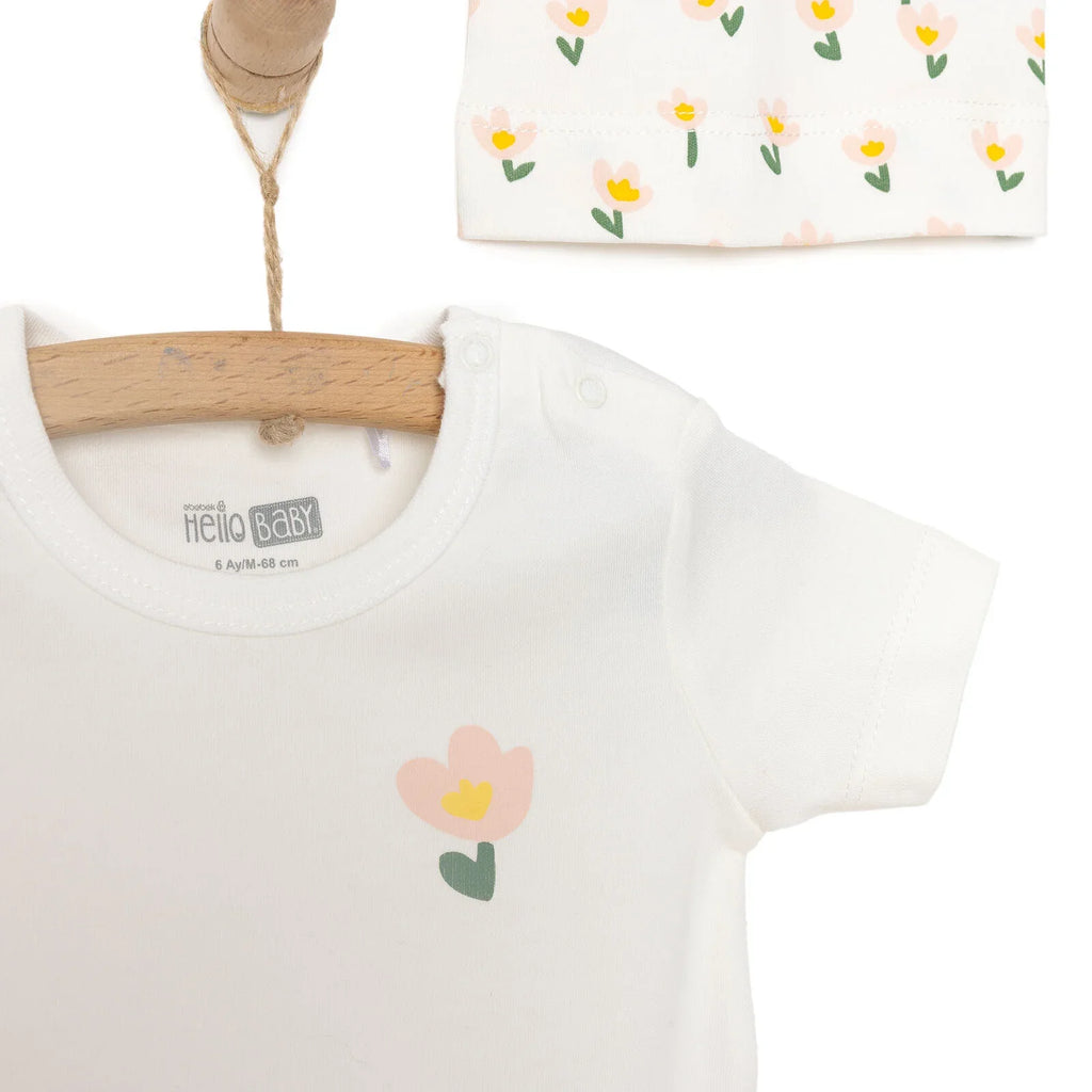 HelloBaby Girl Newborn Set 4 pcs - Pink