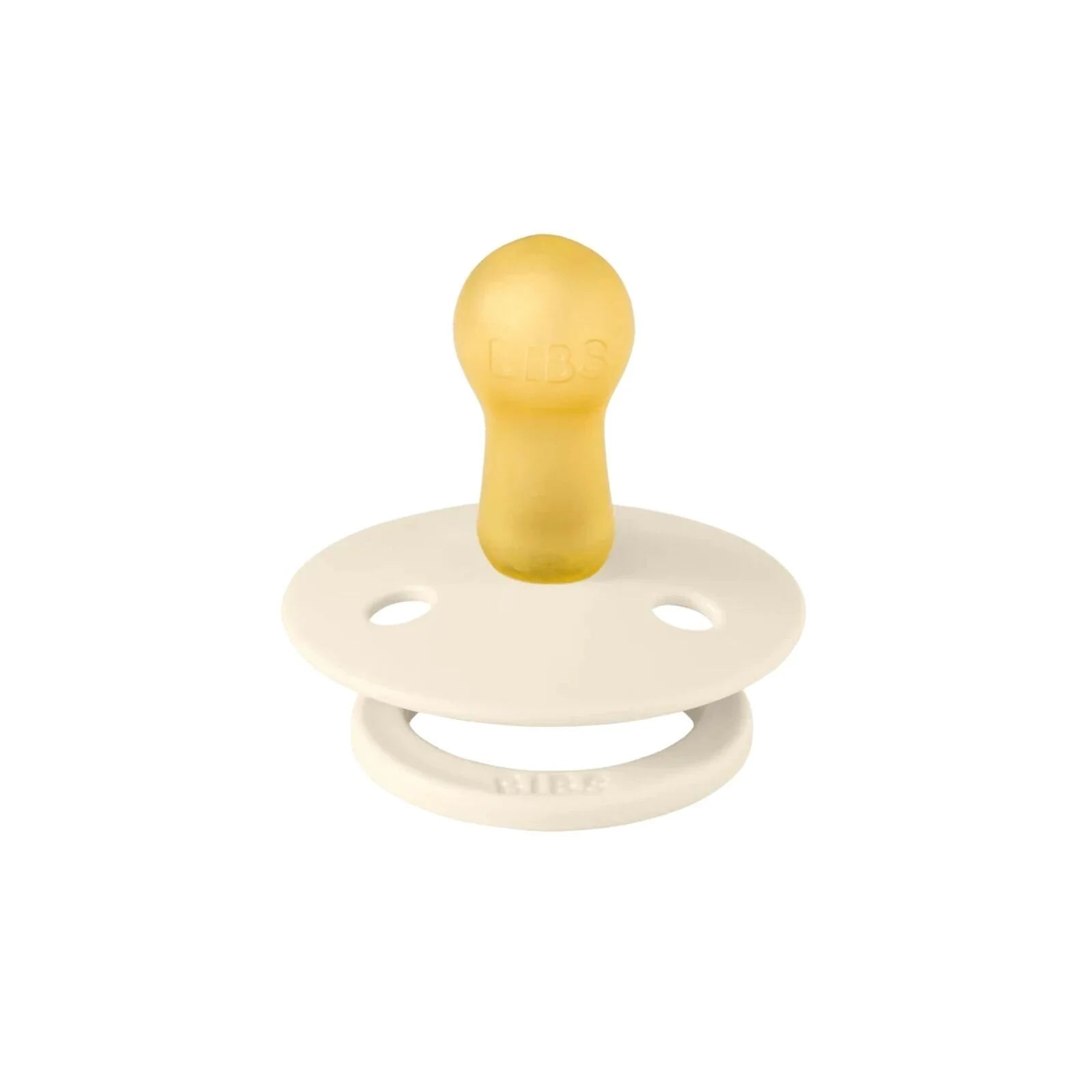 BIBS Block Latex Soothers 6+ months Pecyn o 2 - Glas y baban a Glas llwyd.